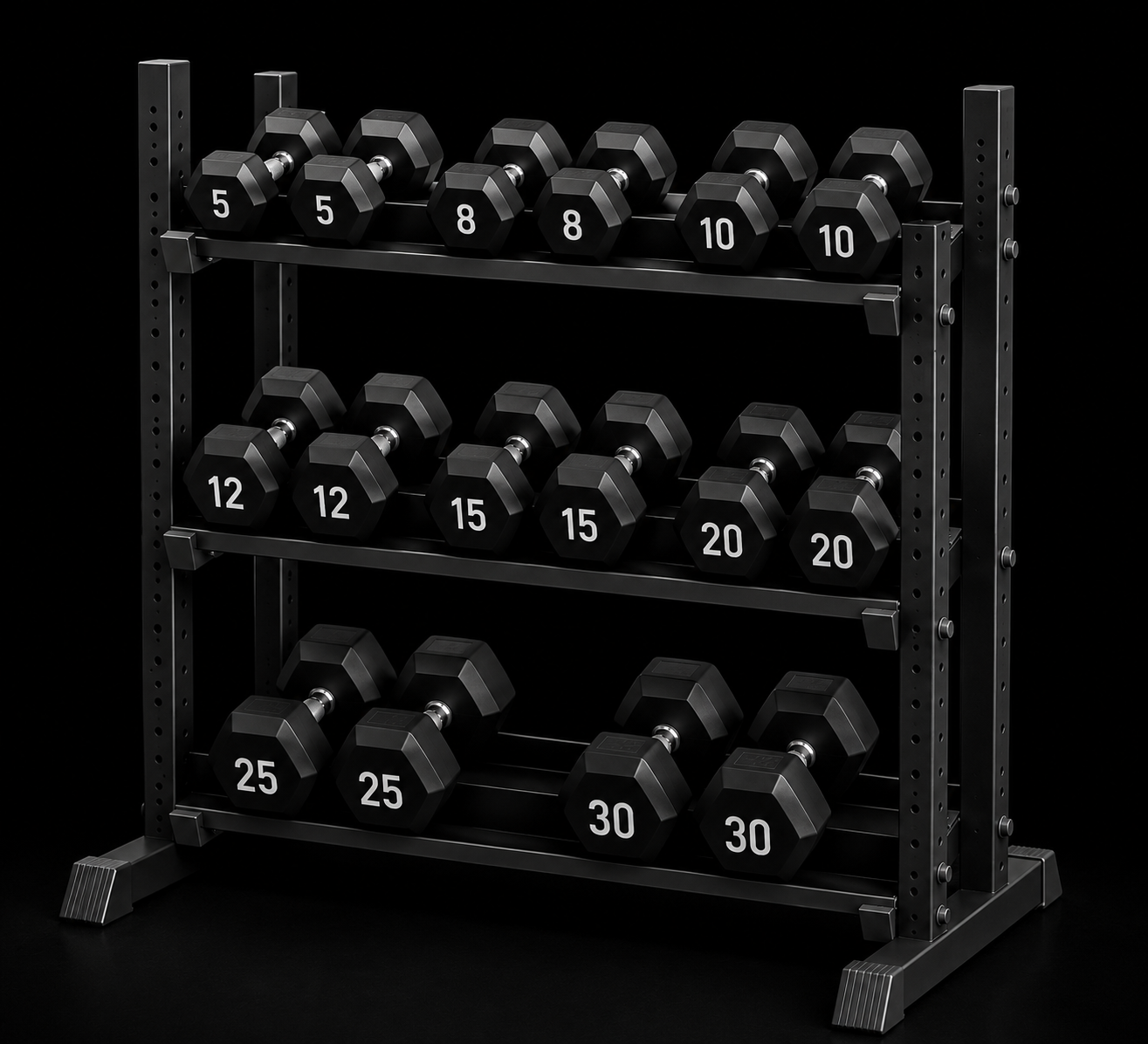 SET DE DUMBELLS 5,8,10,12,15,20,25,30